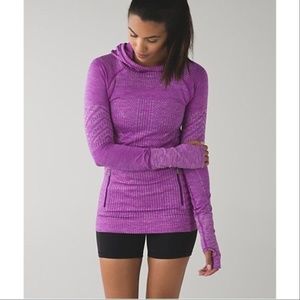 Lululemon RestLess Pullover Purple Top Sz 4